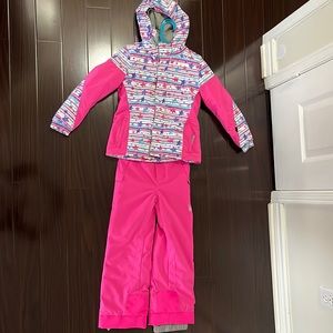 Spyder snow Jacket and Pant，Girl size US 7